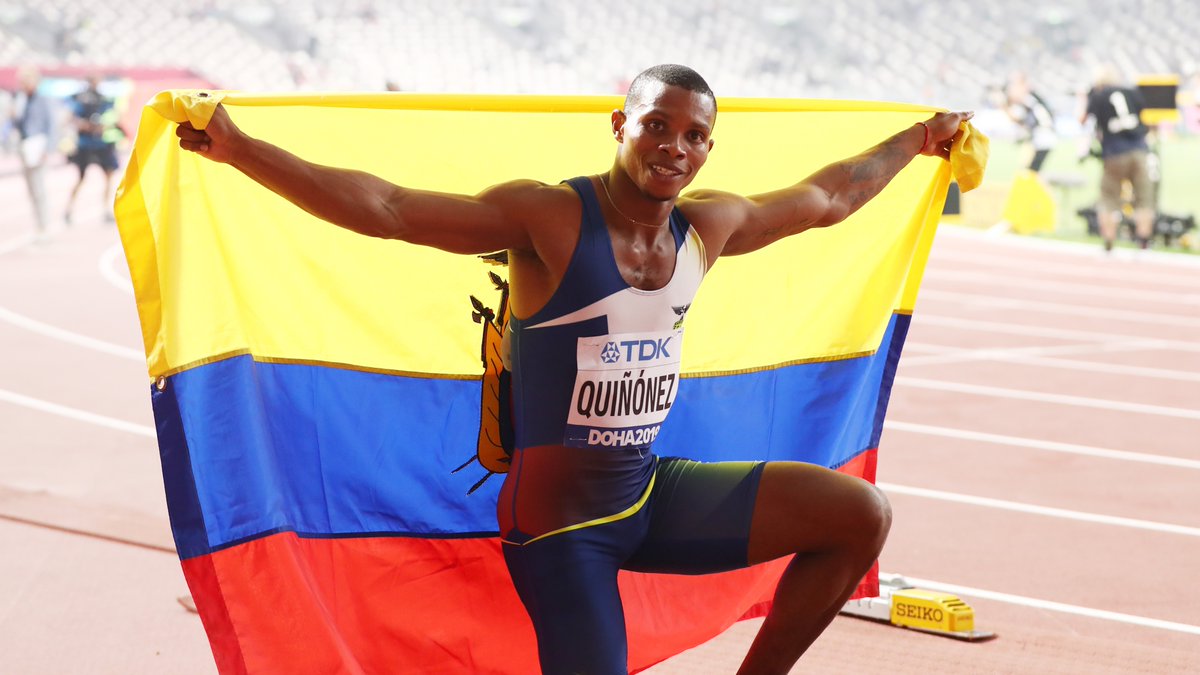 AthleticsWeekly's tweet photo. Ecuador Athletics (@FEcAtletismo) has confirmed that 2019 world bronze men's 200m medallist Alex Quiñonez  has been killed at the age of 32 🇪🇨

RIP 🙏 https://t.co/rgn9bETtJ6