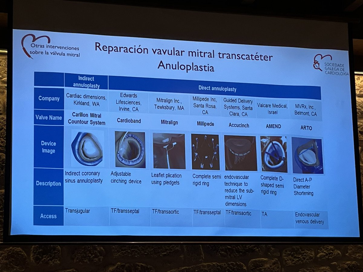 ramirotrillo's tweet photo. Obradoiro @SOGACAR sobre Intervencionismo Estructural. @belcid7 nos ilustra sobre otras intervenciones sobre la válvula mitral. Hoy ya son una realidad pero el futuro de estas técnicas es prometedor para nuestros pacientes. @HCASantiago @cardiologiaCHUS https://t.co/6g80eRg593