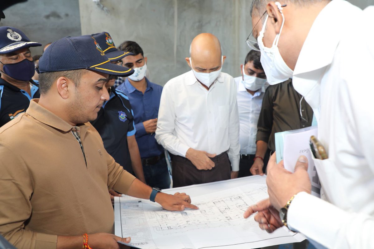 sanghaviharsh's tweet photo. Visited the under construction site of New Police commissioner Office in #Ahmedabad.
Seen the work in progress and the discussed on the road map of the area and the utilities to be implemented. https://t.co/7cv4mvCJv3