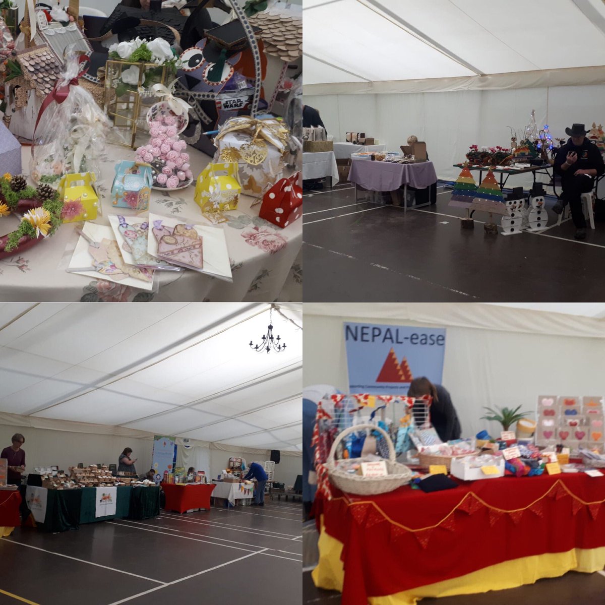 They’ve been busy setting up all morning for the Rural Craft and Community Fayre <a href="/OkehamptonCC/">Okehampton College</a> Sports Hall. Now they just need YOU! Open until 4pm come down for a browse and #buylocal for Christmas