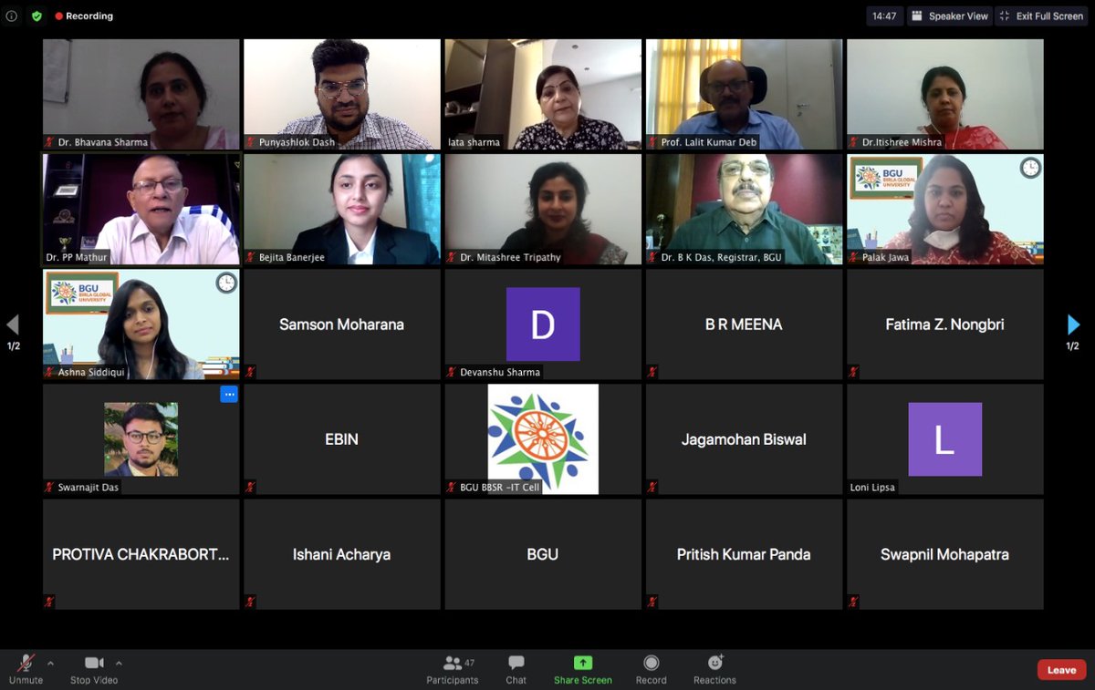 bgubbsr's tweet image. A web lecture on “Court and Court Procedure” was organized by Legal Aid Society, Birla School of Law, Birla Global University On 22.10.2021. Distinguished speaker of the session was Ms Lata Sharma, Solicitor at England &amp;amp; Wales &amp;amp; Advocate in Delhi High Court.
#BGU #WebLecture