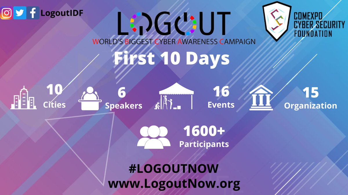 saman_3014's tweet photo. @logoutidf is a one-month cyber awareness campaign for all age groups and professions to be more 𝒂𝒘𝒂𝒓𝒆, 𝒔𝒂𝒇𝒆 𝒂𝒏𝒅 𝒔𝒎𝒂𝒓𝒕.
Kudos to @viralparmarhack for this initiative.
#LogOutNow #CyberSecurityAwarenessMonth #CyberSecurity #CyberCrime https://t.co/kk5OA6Y8vK