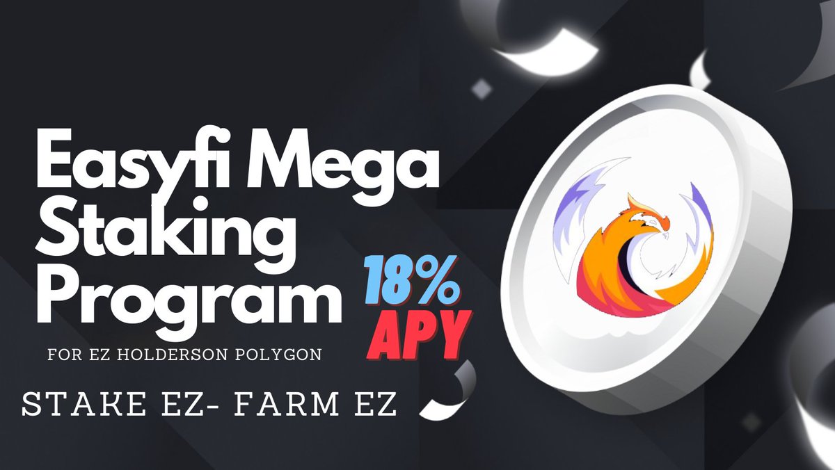crypto_drug's tweet photo. 🔥Mega #Staking Continues on @EasyfiNetwork🔥
👉Current APR on the program:
👉index Stake $EZ - Farm $EZ (180 Days) ~ 18%
🌐Start staking $EZ here: https://t.co/jSHxEziEoY
👉The other programs have now successfully concluded. Stay tuned for more updates.
#DoMoreWithDeFi #GoEZ https://t.co/cCFXMZqvCX