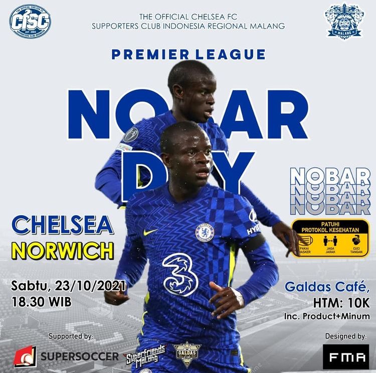ciscmalang_'s tweet image. Let's win again, 3 points which are very important to maintain 1st position🔥

📆 : Sabtu,23 Oktober 2021
⏰ : Open Gate 18.00 WIB
📍 : Galdas Cafe
💰 : 10K 
☎️ : Fahri +62896-9687-2310
.
.
#chelseafc #chelseaindonesia #ktbffh #comeonchelsea #AyasUmakCISCngalam