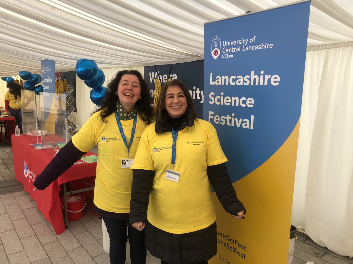 Booking in for an exciting day at the Lancashire Science Festival #LancSciFest in the biggest T shirts in the world! 🤣