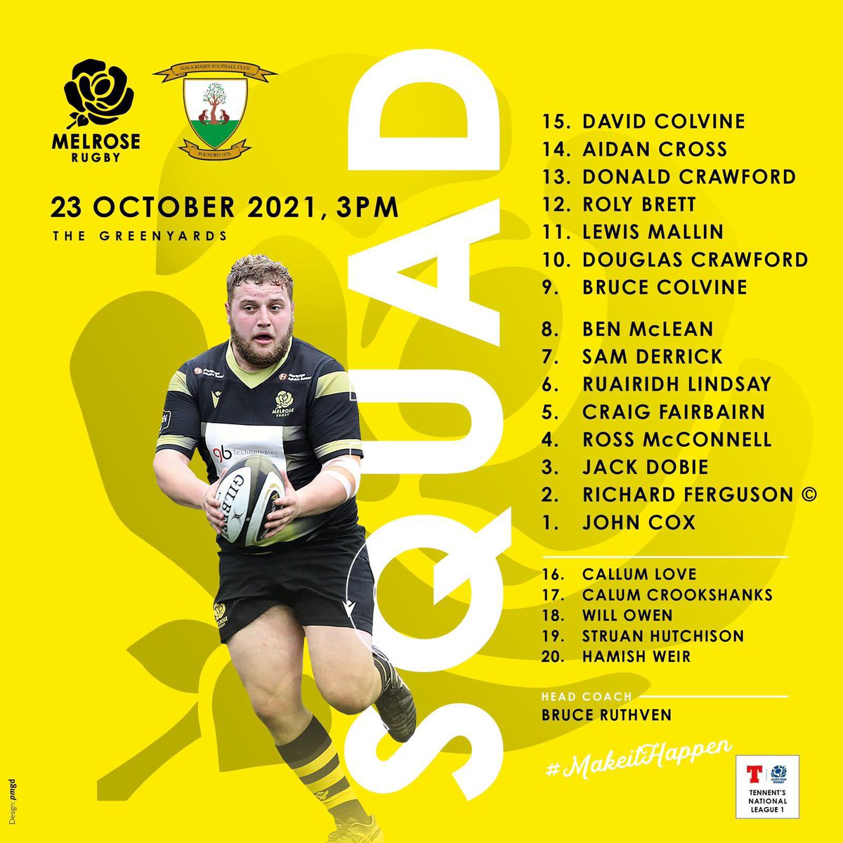 Old Boy watch 🤓👦🏰👀

It’s the Big one in the Border lands 🏉😍⛰ 

Go well
<a href="/coach_dougc/">Doug Crawford</a> <a href="/doncrawford10/">Donald Crawford</a>💪☄️
<a href="/happyeggshaped/">Happiness is Egg Shaped</a> on the mic <a href="/bordersrugby/">Borders Rugby TV</a>🎤🎥
<a href="/IainNoble86/">Iain Noble</a> Dad Bill is DOR <a href="/Gala_Rugby/">Gala Rugby</a> ✅
Rob Moffat is DOR <a href="/MelroseRugby/">Melrose Rugby</a> 

#localderby #mcslinks #itsintheblood #gameday