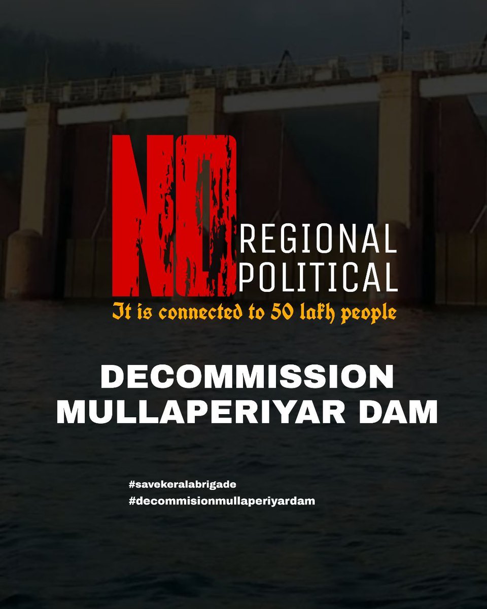 AmrasPrasadOffl's tweet photo. Speak up now at least !🙏

#Decommissionmullapperiyardam
 #SaveKerala
#savekeralabrigade https://t.co/m0pueKslRz