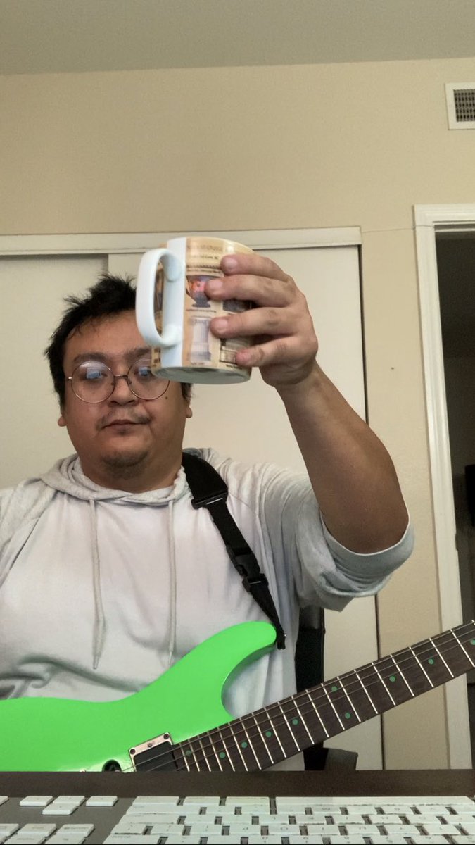 Guitar tracking. Perfection is key. #rededgemedia #faithamiddefeat #drumforgesavior #ibanez