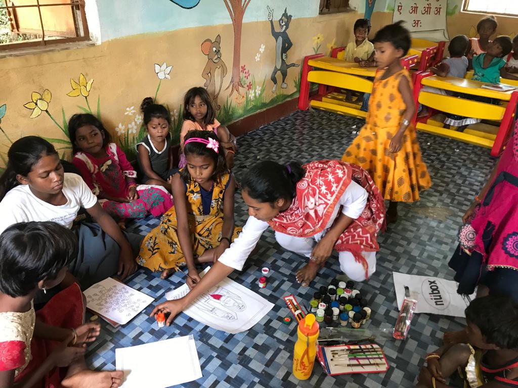 aahanfdn's tweet photo. One more centre of Excellence &amp; Empowerment opened yesterday in Jonha Panchayat, Jharkhand. This is in association with Aanganabadi and panchayat. Girls who were forced to work, abused are now finding their path and voice, getting future ready. @ArtiforAahan @HemantSorenJMM https://t.co/Zjwx2RRNSh
