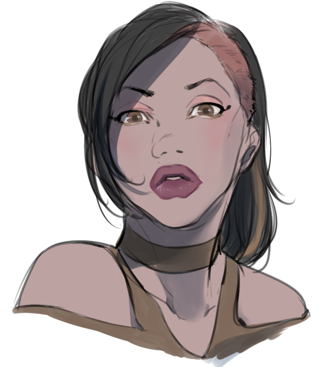 手癖で美女は褐色で描いてしまうんや…ブロンド美女描くの苦手ってのもあるけど褐色=えっちなので…4枚目はうちのレズビアンカップル 