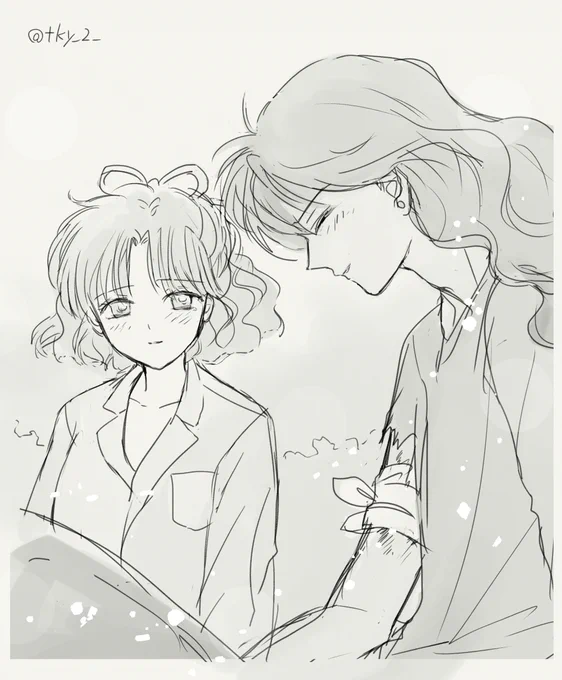 ネフなる回やはり泣いちゃったな…😂
(無印見た勢いで今描かないと二度と描かない組み合わせな気がしたから描いてみた) 