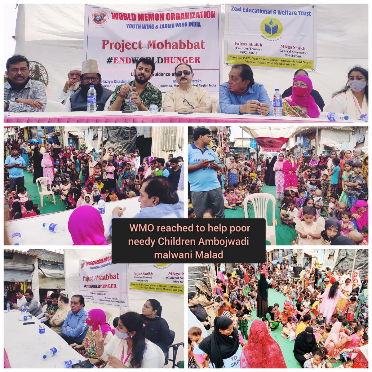 IndiaWmo's tweet photo. Happy to serve.! @IndiaWmo with the support of Zeal Educational &amp; Welfare Trust, we had distributed 500 dresses to children+800 Shoes+800 Ready meal &amp; 4000 Sanitary Nepkins at Ambujwadi &amp; with the support of Umeed Foundation, we had distributed Footwear+200 Biryani @ Juluswadi. https://t.co/zw0kywEbCG