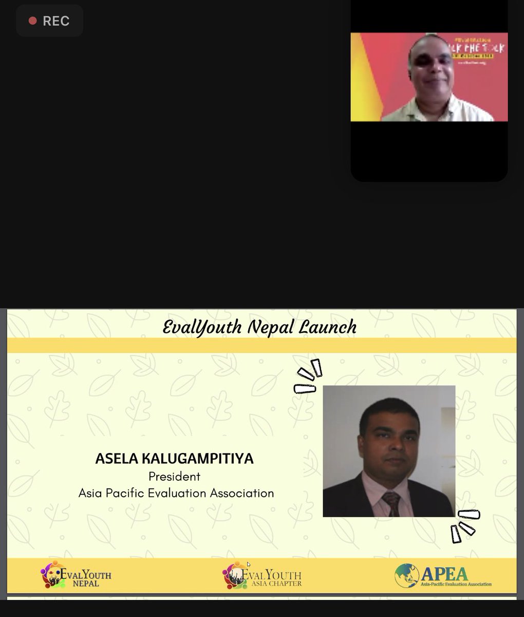 Hasithi Samarasinghe (@hasithi95s) on Twitter photo Nepal is where EvalYouth born in! Nepal is the land of Evaluation! <a href="/asela_srilanka/">Asela Kalugampitiya</a> President of <a href="/APEAeval/">Asia Pacific Evaluation Association</a> sharing his good wishes at the launch of <a href="/eynepal/">EvalYouth Nepal</a>
<a href="/EvalYouthSL/">EvalYouth Sri Lanka</a> <a href="/EvalyouthAsia/">EvalYouth Asia Chapter</a> <a href="/Eval_Youth/">EvalYouth Global Network</a> <a href="/rldemel22/">Randika De Mel</a> Nepal is where EvalYouth born in! Nepal is the land of Evaluation! <a href="/asela_srilanka/">Asela Kalugampitiya</a> President of <a href="/APEAeval/">Asia Pacific Evaluation Association</a> sharing his good wishes at the launch of <a href="/eynepal/">EvalYouth Nepal</a>
<a href="/EvalYouthSL/">EvalYouth Sri Lanka</a> <a href="/EvalyouthAsia/">EvalYouth Asia Chapter</a> <a href="/Eval_Youth/">EvalYouth Global Network</a> <a href="/rldemel22/">Randika De Mel</a>