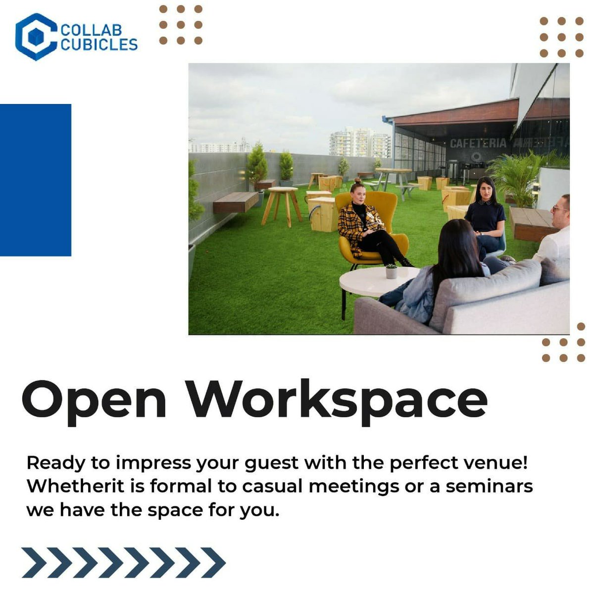 CollabCubicles's tweet photo. Looking for a cost-effective #Office Space in #Bangalore ?
Call ☎️ +91 9606283132 for #OfficeSpace Requirements and visit: https://t.co/JixIQUL0oi for more benefits.
.
.
.
#collabcubicles #coworking #coworkingspaceinbangalore #sharedoffice #bangalore #workspace #coworkingcenter https://t.co/4FjpVlYS9O