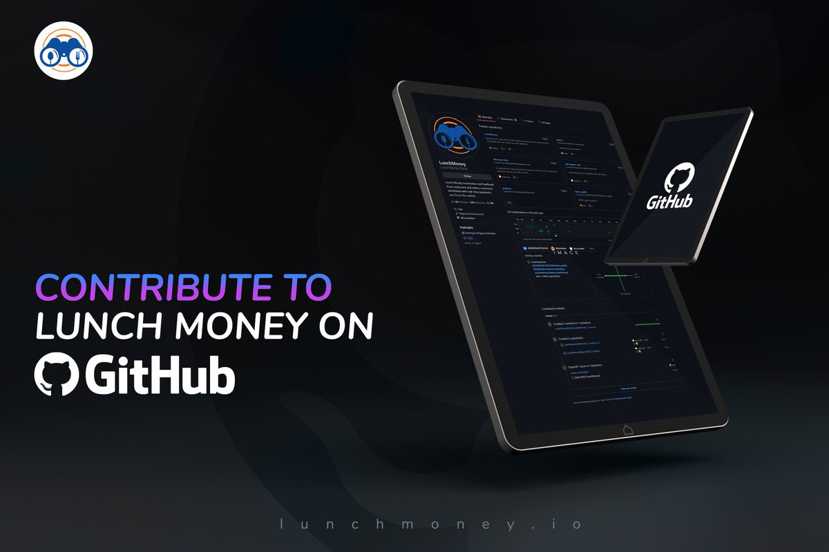 Calling all developers 📣 <a href="/LunchToken/">LunchMoney</a> is public on <a href="/github/">GitHub</a> 
github.com/lunchmoneytoken