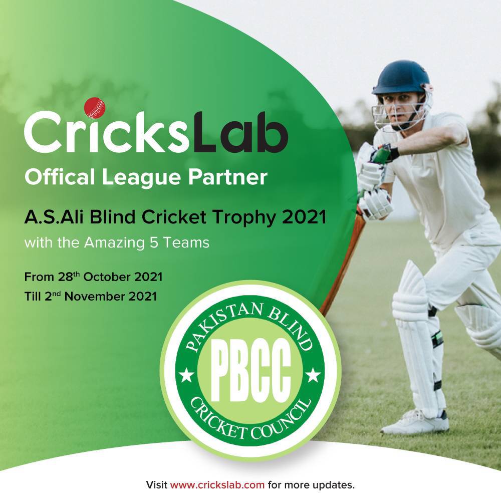 CricksLab's tweet photo. #CRICKSLAB is powering A.S.Ali Blind Cricket Trophy 2021, 5 teams are competing with high spirits! View live streaming from anywhere on https://t.co/xpoLhALgWF, from 28th Oct 2021 – 2nd Nov 2021!
#poweredbycrickslab #livestream #cricketleagues #livescores https://t.co/T3YkkJ0wvA
