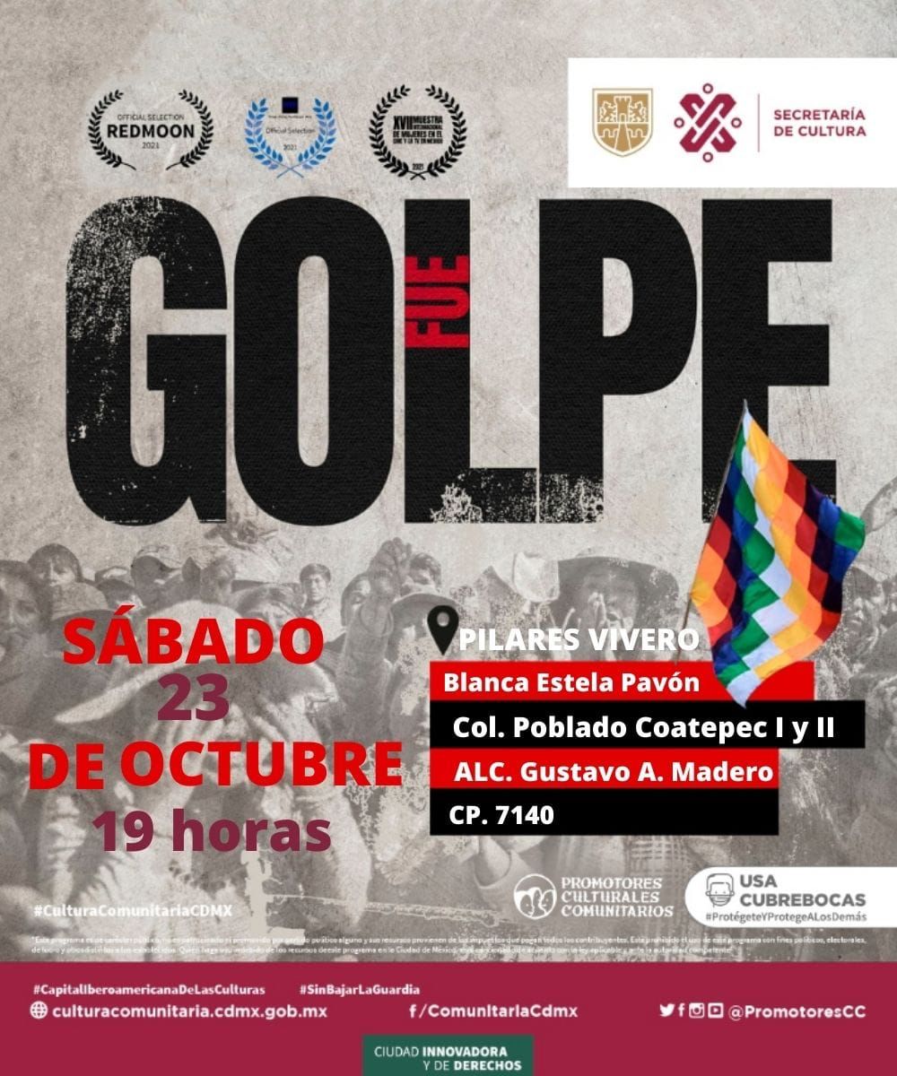 FueGolpe's tweet photo. Hoy 23 de octubre también tendremos estreno en @CdmxPilares Vivero., https://t.co/dsTOEtzVvA