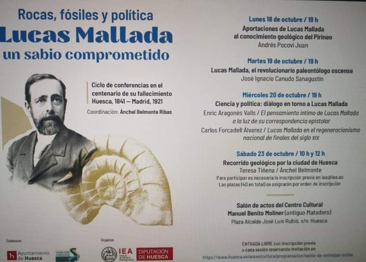 diariodepocha's tweet photo. Hoy sábado 23 de octubre en Huesca recorrido geológico por la ciudad de Huesca. #LucasMallada #Huesca #Uesca https://t.co/gS8Qb40hJd