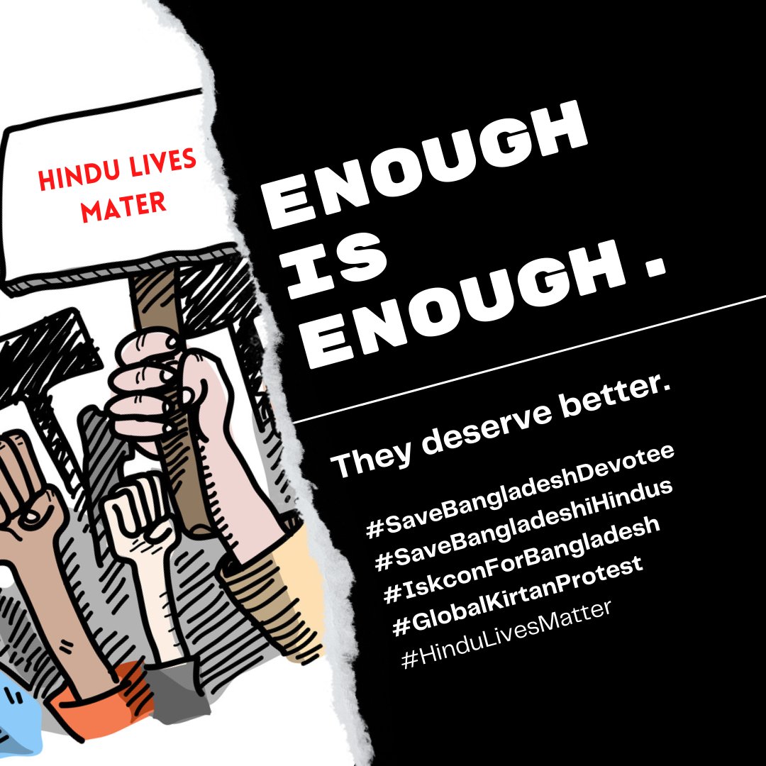 kush_bheda1016's tweet photo. #SaveBangladeshDevotees
#IskconForBangladesh
#GlobalKirtanProtest
#SaveBangladeshiHindus
#GlobalKirtanProtest
#HinduLivesMatter
@iskcon @RadharamnDas  @yudhistirGD @ISKCONnews @IskconInc @ISKCONPune @iskconlondon @RSSorg 
@VHPDigital @HareKrsnaTV @Iskconuk @madhavasrock https://t.co/CWab26dZSb