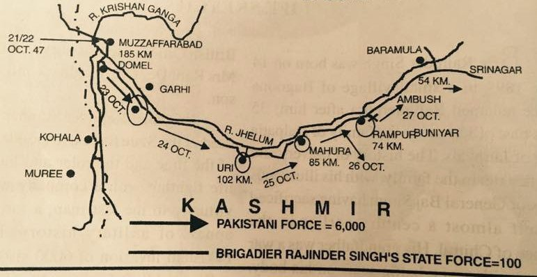 RadioChinar's tweet photo. Brig Rajinder Singh's soldiers, in their trenches, waiting with their rifles aimed at the enemy as darkness began to fall over the Uri bridge
#BlackDayForKashmir 
#PakButchersofKashmir
#SavioursofKashmir47
#BudgamLanding 
@RareHistorical
@Vedmalik1 https://t.co/ZomLA12xb1