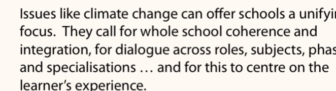 Tidegloballearn's tweet photo. How can we respond the climate crisis across the whole school? #ClimateCOP https://t.co/3stjCllntQ