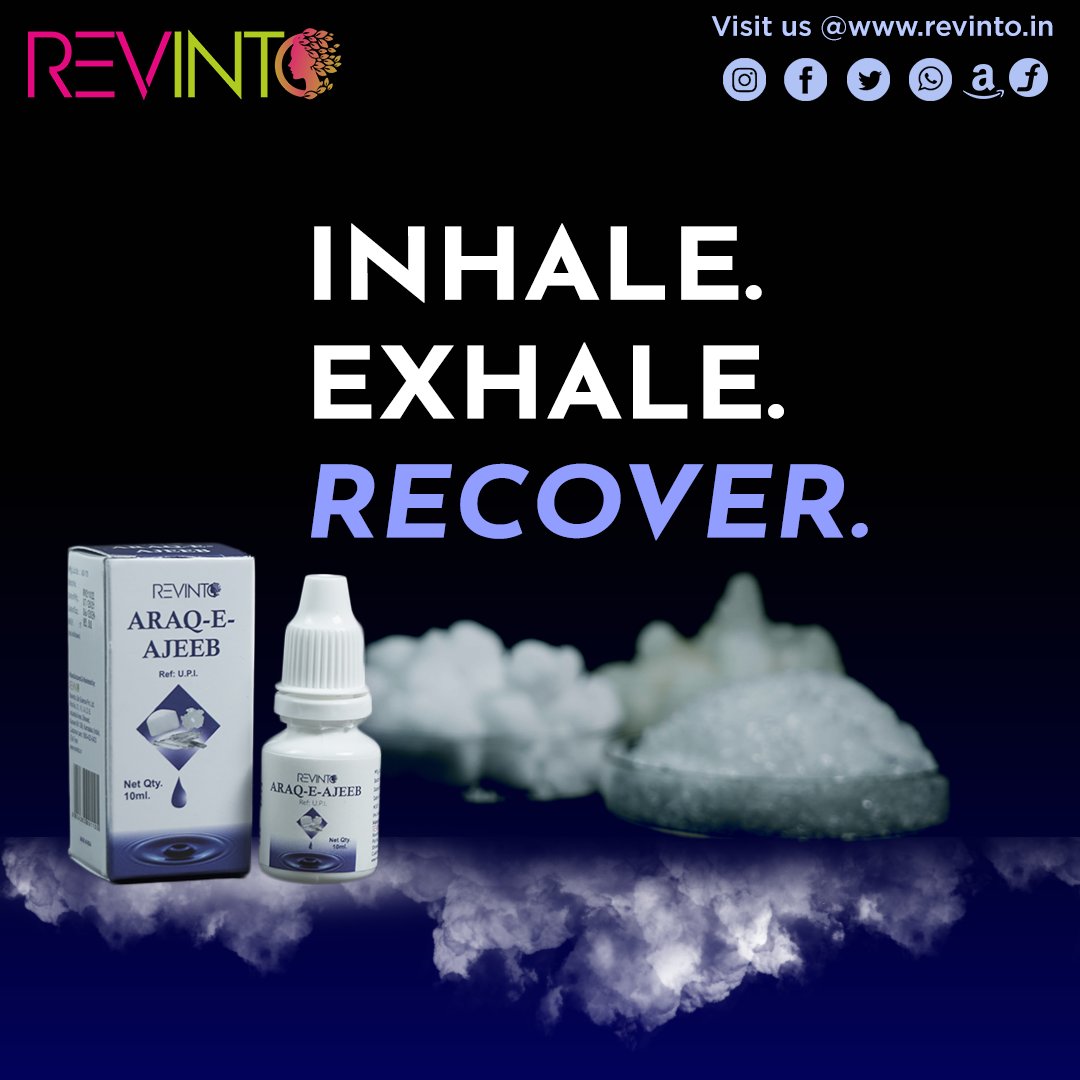 revintonaturals's tweet photo. ARAQ E AJEEB
Steam inhalation to help you get relief from Common Cold, Sinusitis and Headache.
INHALE. EXHALE.. RECOVER.
#UNANI #AyurvedaTreatment #inhaler #medicine #nasalproblems #cold #treatment https://t.co/zr8pw8Ktbr