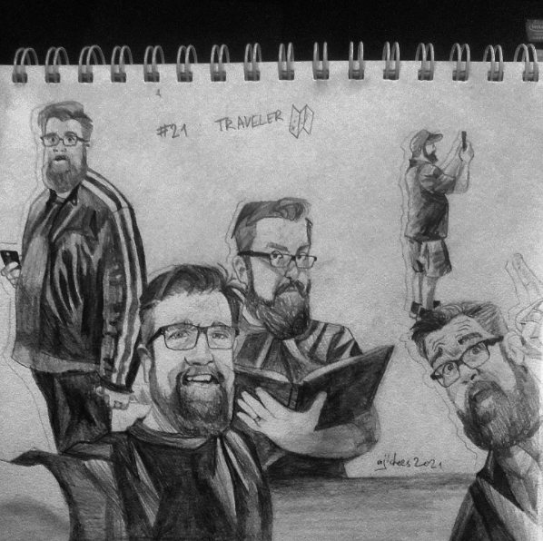 ajichees's tweet photo. day 21 prompt: traveler! i just picked a bunch of rob's plethora of tourist photos X)
i may have gotten a little overboard with this but hey, i like how it turned out!
#roblundquist #roblundquistthursday #juliartober #artober #artober2021 https://t.co/BIjBhHuyoP