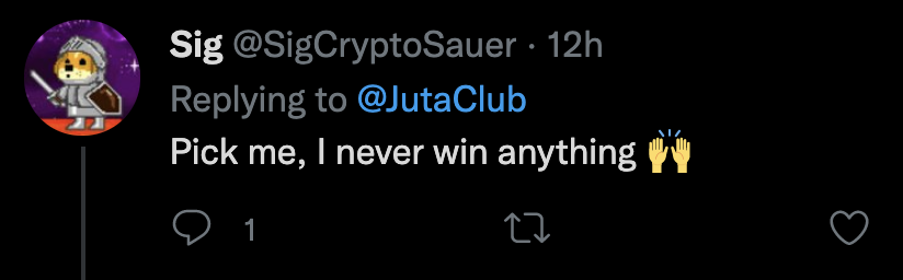 JutaClub's tweet photo. We made it over 500 followers! thank you all for the support and interest. 💟

👽 1⃣st Giveaway winner 👽
👽     @SigCryptoSauer     👽

🛸Please DM us your wallet address ser. 
🛸You finally win something  🥳🙌

#LUNAtics #LUNA #Terra #NFTCommunity #UST https://t.co/BvItyYRHeZ