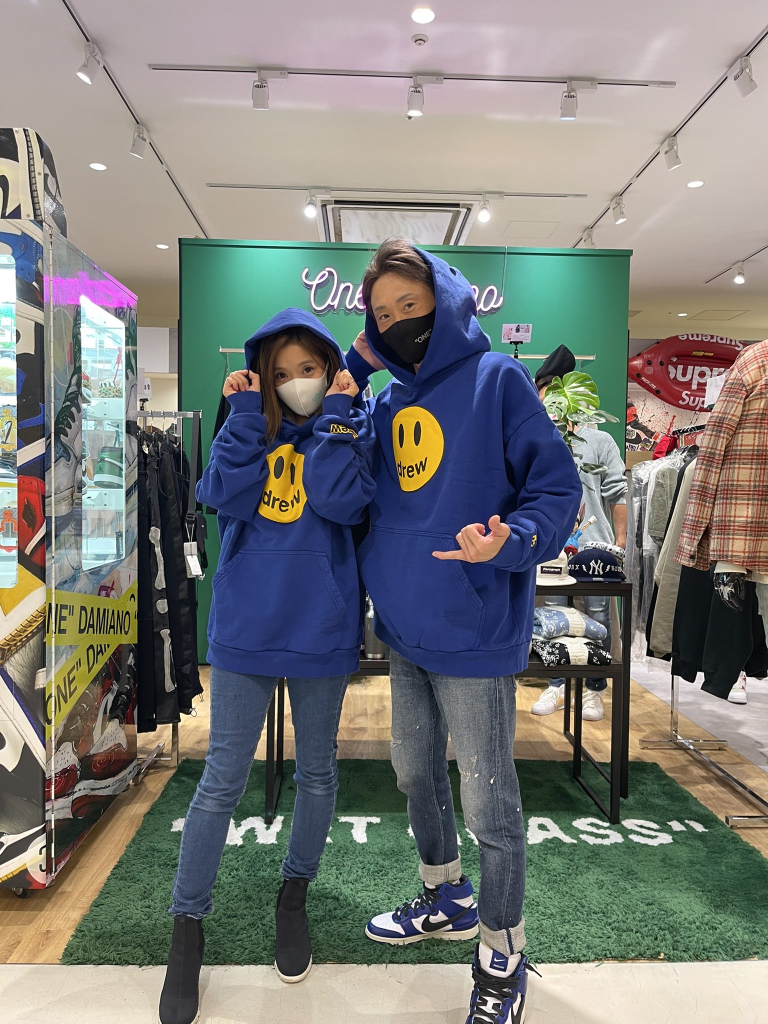 NIKE - 峰竜太　one スニーカー NIKE - NIKEエアジョーダン1、峰竜太オリジナルの通販 by ケリー