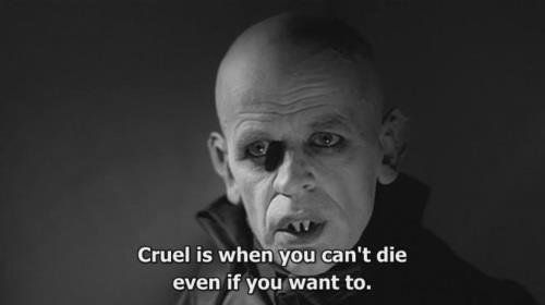 MissDoraGreaves's tweet photo. I couldn't imagine being immortal. I wouldn't want a curse like that. I can't help but feel like the common struggle of vampires with immortality says a lot in regards to peoples individual rights to access assisted death.
#NosferatutheVampyre #TheRighttoDie https://t.co/W2R1ZCab5B