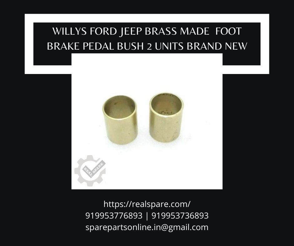 Realsparepart's tweet photo. WILLYS FORD JEEP BRASS MADE FOOT BRAKE PEDAL BUSH 2 UNITS NEW BRAND
Sale Price £8.99
https://t.co/rNJ5jlOx5K
#realspareparts #RealSpare #spareparts #spares #jeep #jeepchallenge #jeepparts #jeepspareparts #jeepwrangler #jeeplove #jeepadventures #jeepaddiction #jeepaccessories https://t.co/kPTwqs0pwv