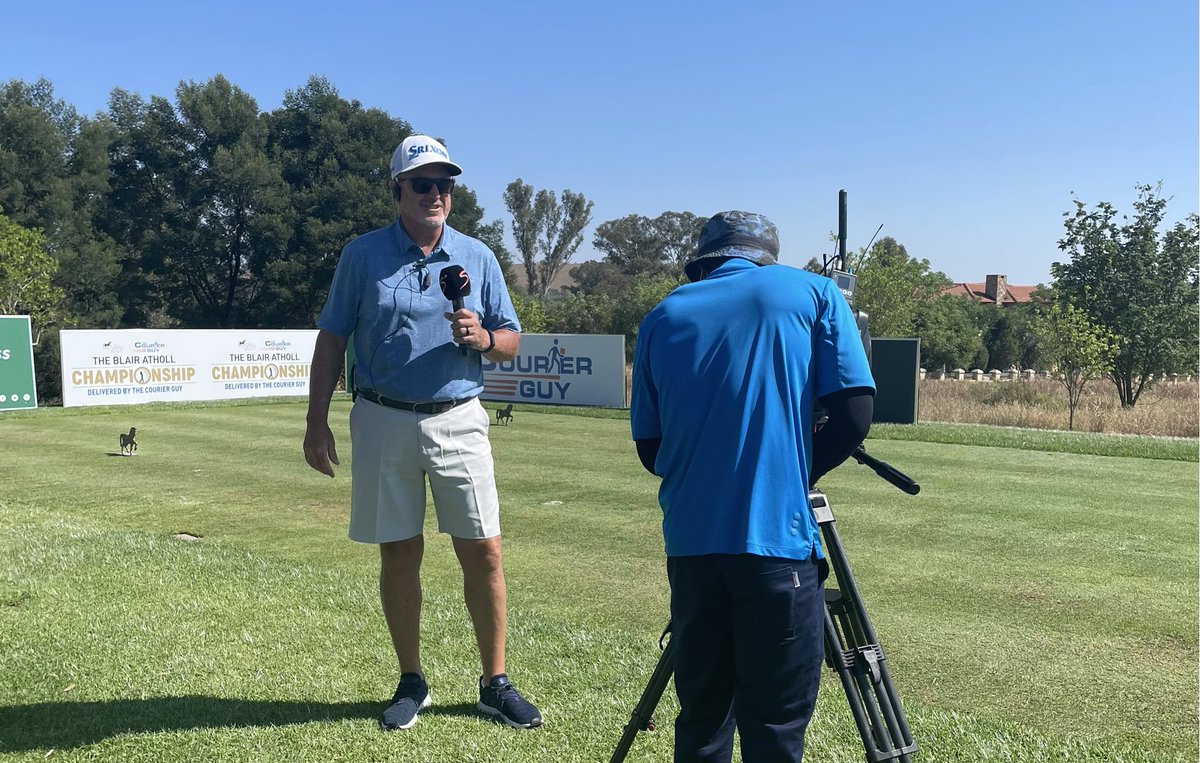 What a privilege to be on course at the majestic Blair Athol Golf Estate, going be another exciting days golf! #sunshinetour #greatnessbeginshere #srixongolfsa #supersportgolf