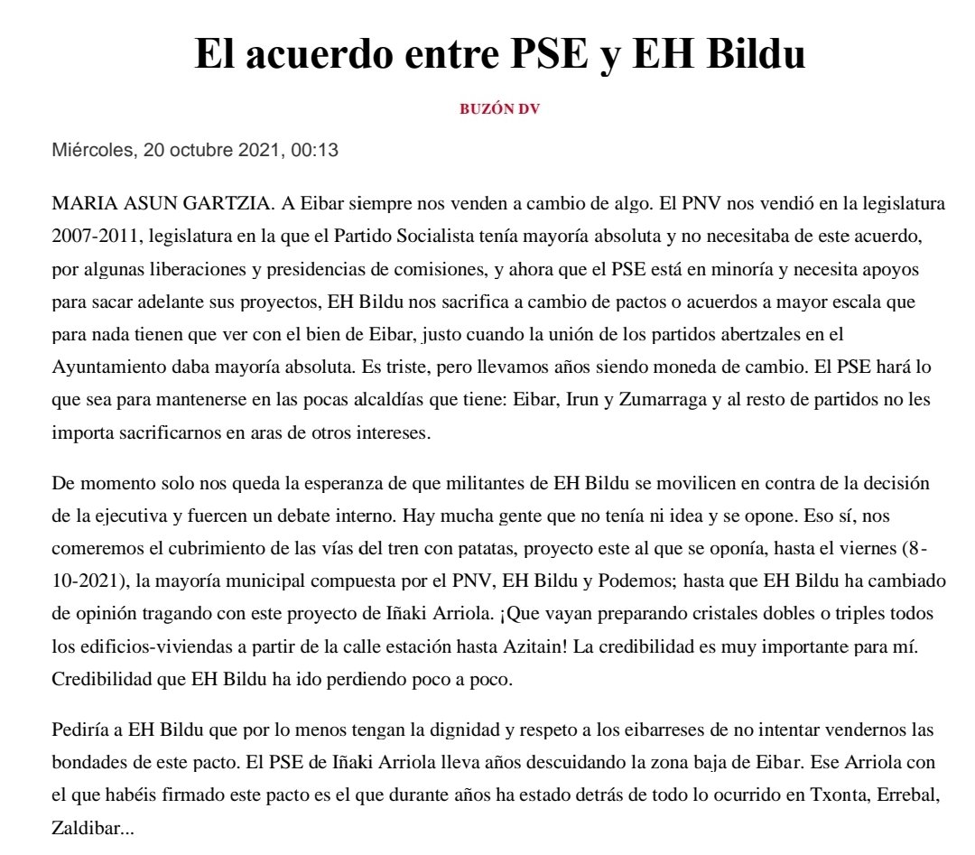 noalzulo's tweet photo. Un #medio de #lucha: #eibaropina #contra el #proyecto de #construcción gestionado por #EibarkoUdala y #ETSsarea del #bidegorri, #paseourbano: #Estacion-#Azitain en #eibar. #Injusticia. #Electrociclos: NO AL PASEO QUE NOS ENTIERRA. https://t.co/cYxDIleB6S