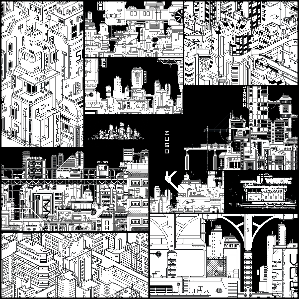 AffinityPlay's tweet photo. Line Art - Pixel Art🏙️ https://t.co/zIGtD58rFU