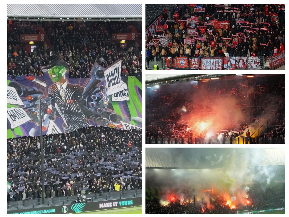 FasziFankurve's tweet photo. #Fanfoto-Update von den #ChampionsLeague, #EuropaLeauge- &amp; #ConferenceLeague-Spielen mit deutscher Beteiligung online: #SGEOLY #AJABVB #FEYFCU  https://t.co/Oqx42MHmNF https://t.co/kKlbLvrNun