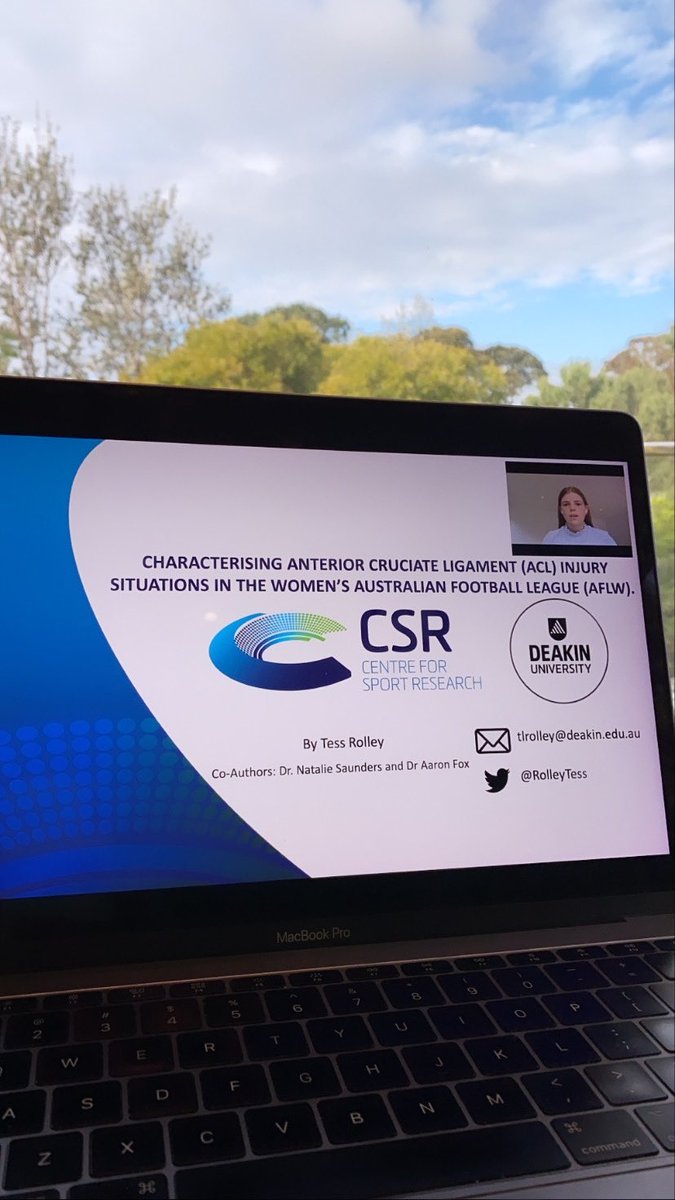 Incredible experience presenting my honours research at the <a href="/SMA_News/">Sports Medicine Australia</a> e-conference. So many interesting presentations across a range of topics!
