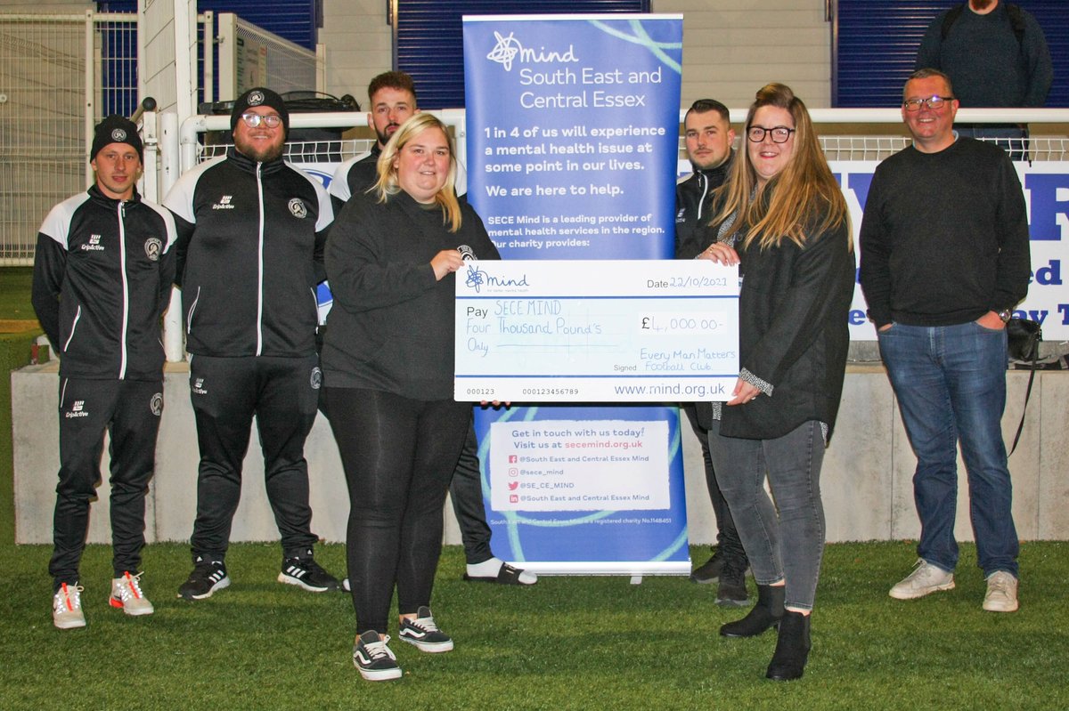 BTFC_HUB's tweet image. Prior to last night's @FC_EMM match there was a special cheque presentation as Lauren on behalf of EMM's handed over to a representative of MIND with our co-owner @NickHutt3 also part of the proceedings. Well done to everybody concerned and Mark @STOCKBADGER for taking the photo.