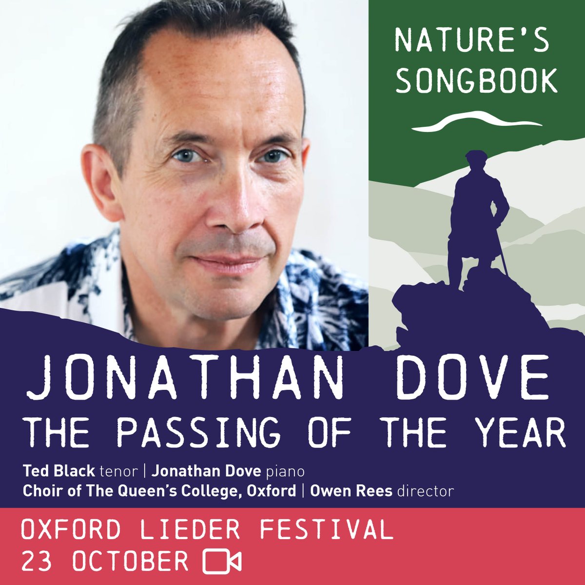 OxfordSong's tweet photo. TODAY, 11am
🎥 Online &amp; in person
A concert devoted entirely to the music of Jonathan Dove @dovecomposer – and with the composer at the keyboard – including his song cycles 'Out of Winter' for tenor &amp; piano, &amp; 'The Passing of the Year' for choir &amp; piano.
https://t.co/FRbZj2t4SF https://t.co/UIQ8NDAJaF