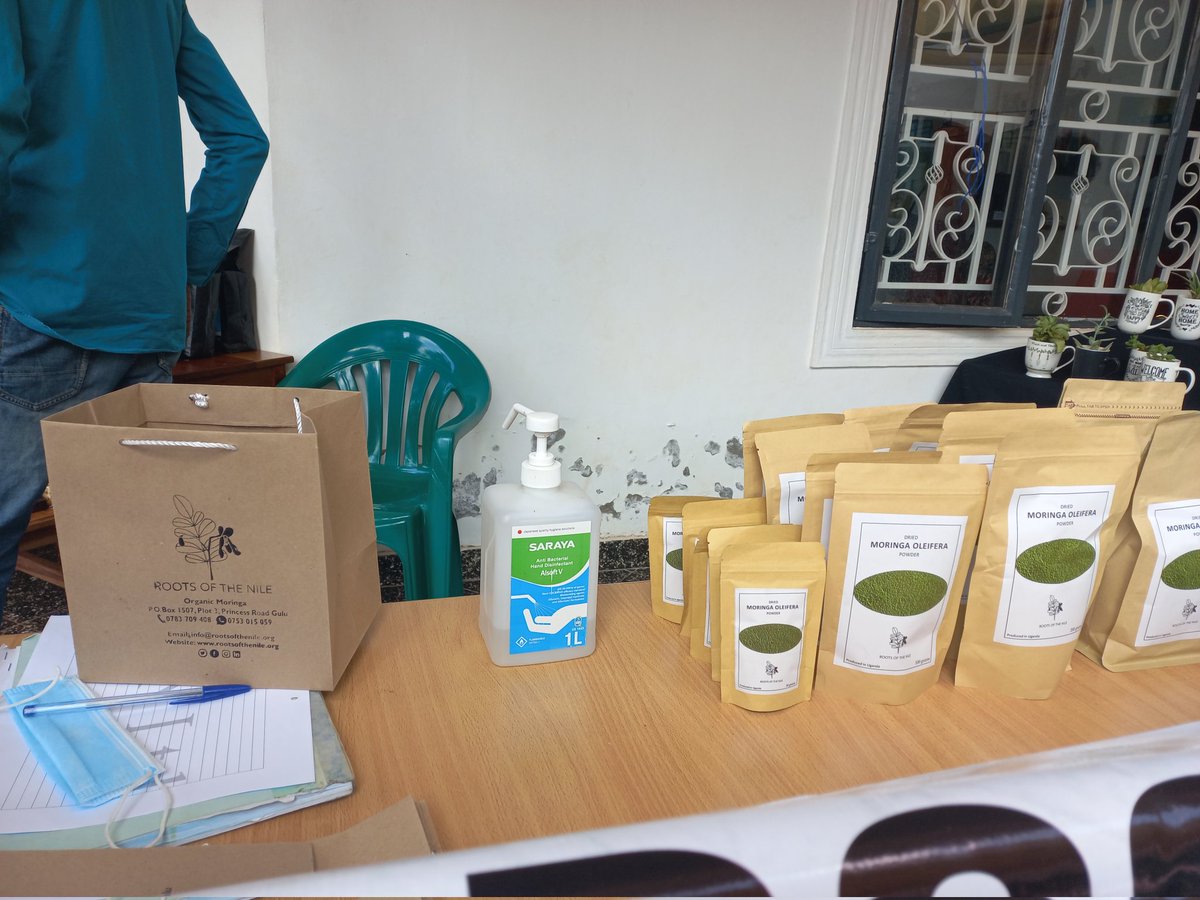 rootsofthenile's tweet photo. We are exhibiting our organic moringa at #TheLookOutCafe Gulu at the #farmersmarket day event, today.
Please find time to pass by with a friend and pick your moringa powder, any size of your choice is available 😊 https://t.co/k5sQBOEjLS