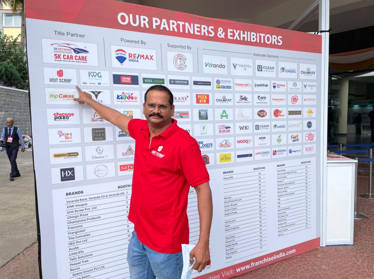 UnitScrap's tweet photo. Unitscrap at Bangalore exhibition to recruit channel partners all over india 🇮🇳
#franchise #franchiseindia #FranchiseBusiness #exhibition #exhibition2021 #UnitScrap #banglore #exhibition2021 #startupbusiness #recruitment #channelpartners #india #StartupIndia #PMModi #entrepreneur https://t.co/AJLsUBpsSI