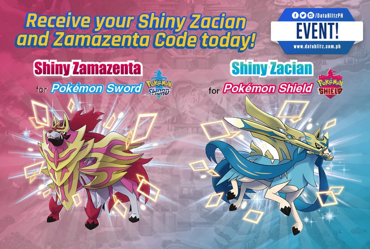 Pokemon Sword & Shield / Event Shiny Legendary Zacian 