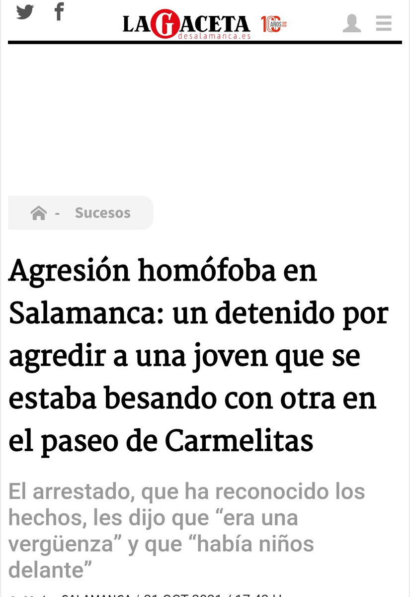 Dani_CarpioM's tweet photo. "Había niños delante". Niños que no pueden ver un beso entre dos personas del mismo sexo pero sí como un señor agrede a quien lo hace. https://t.co/2KrpLKDUTW