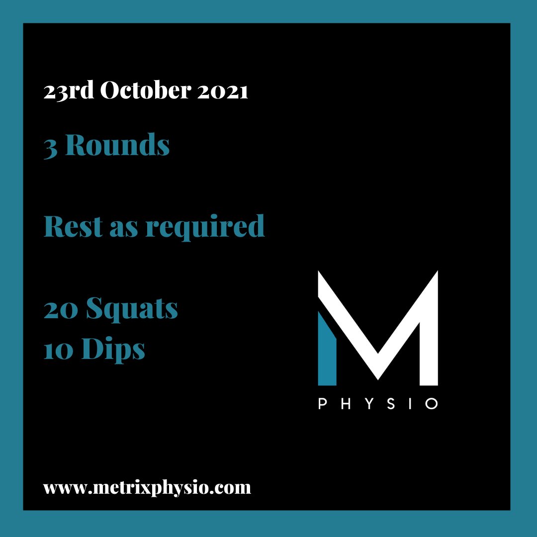 MetrixPhysio's tweet image. Day 23