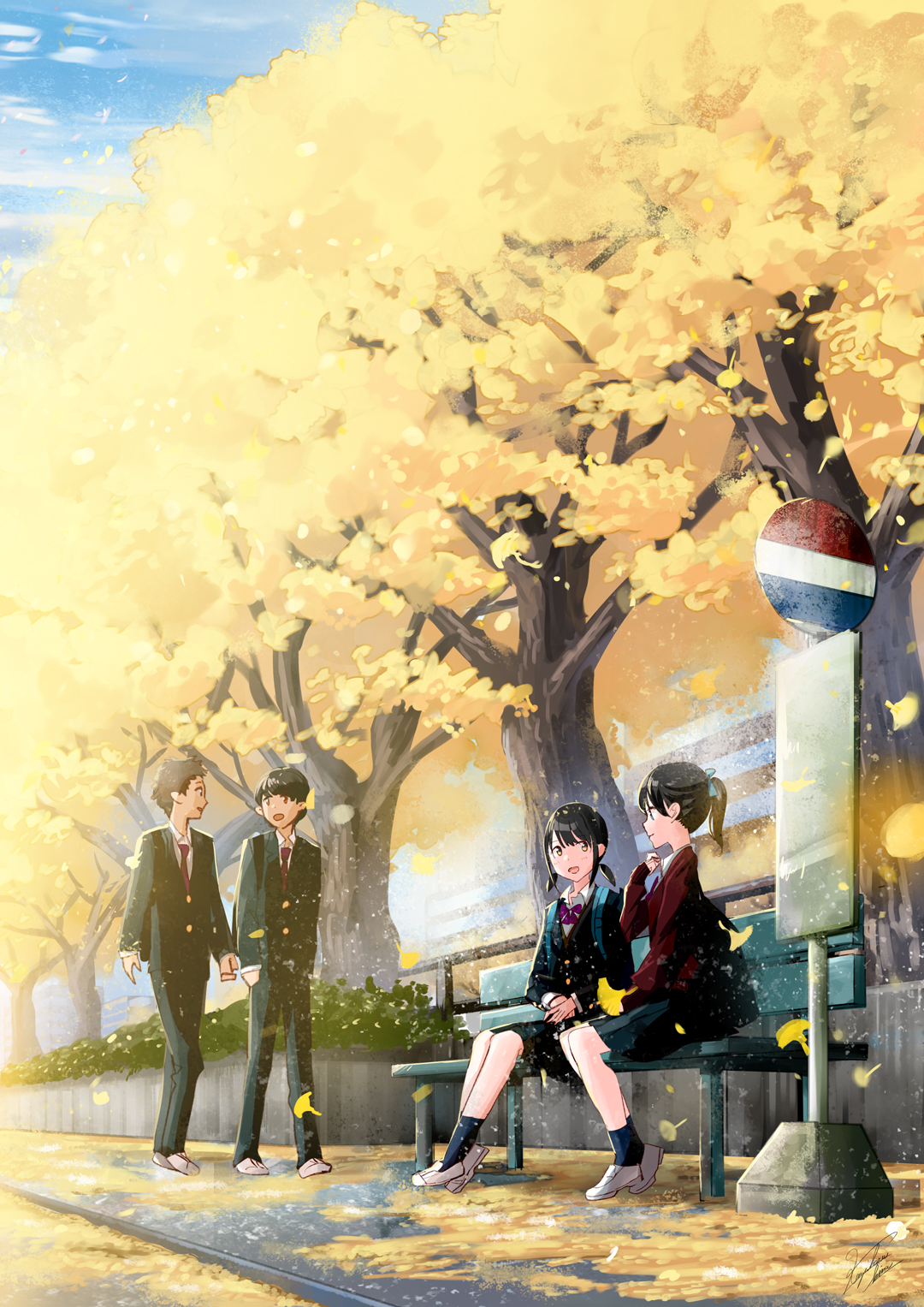 和遥キナ 秋の通学路 T Co 8pdnwr8tir Twitter