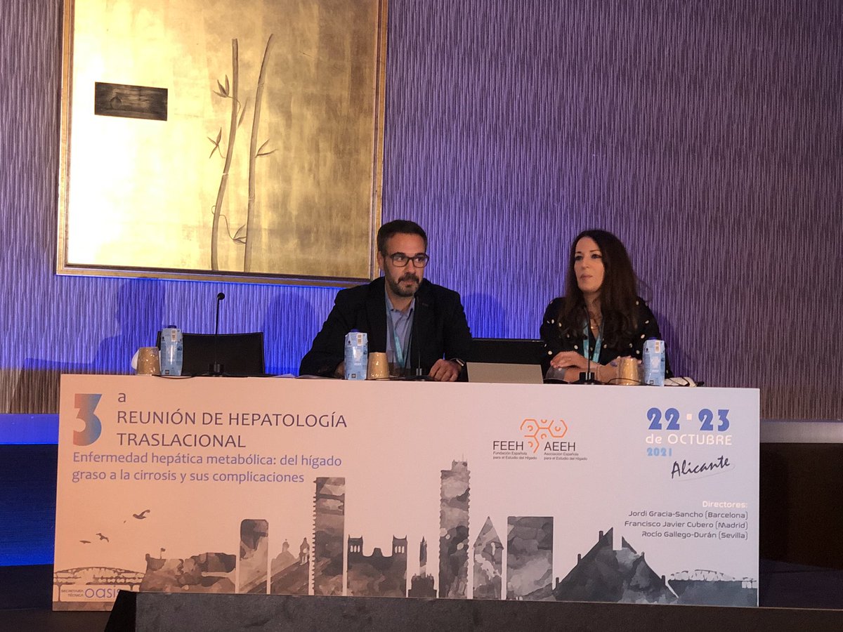 JSGracia's tweet photo. Empezamos la segunda jornada de #LiverBench21 con el encuentro clínico-básico: JuanMa Falcón @CICbioGUNE y Javier Vaquero @digestivoHGUGM nos hablan de técnicas ómicas aplicadas al estudio de la enfermedad hepática metabólica grasa. Moderan @CUBEROlab @RocioGallegoD https://t.co/psDJIX8Z4Q