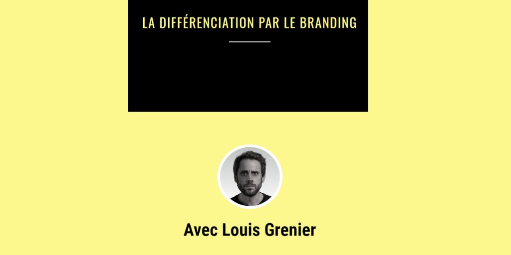 #Podcast 🎙️
La différenciation par le #branding 
👉bit.ly/3GgDmwP
  🎙️@LouisSlices (via newsletter <a href="/yannleonardi/">Yann Leonardi</a> )