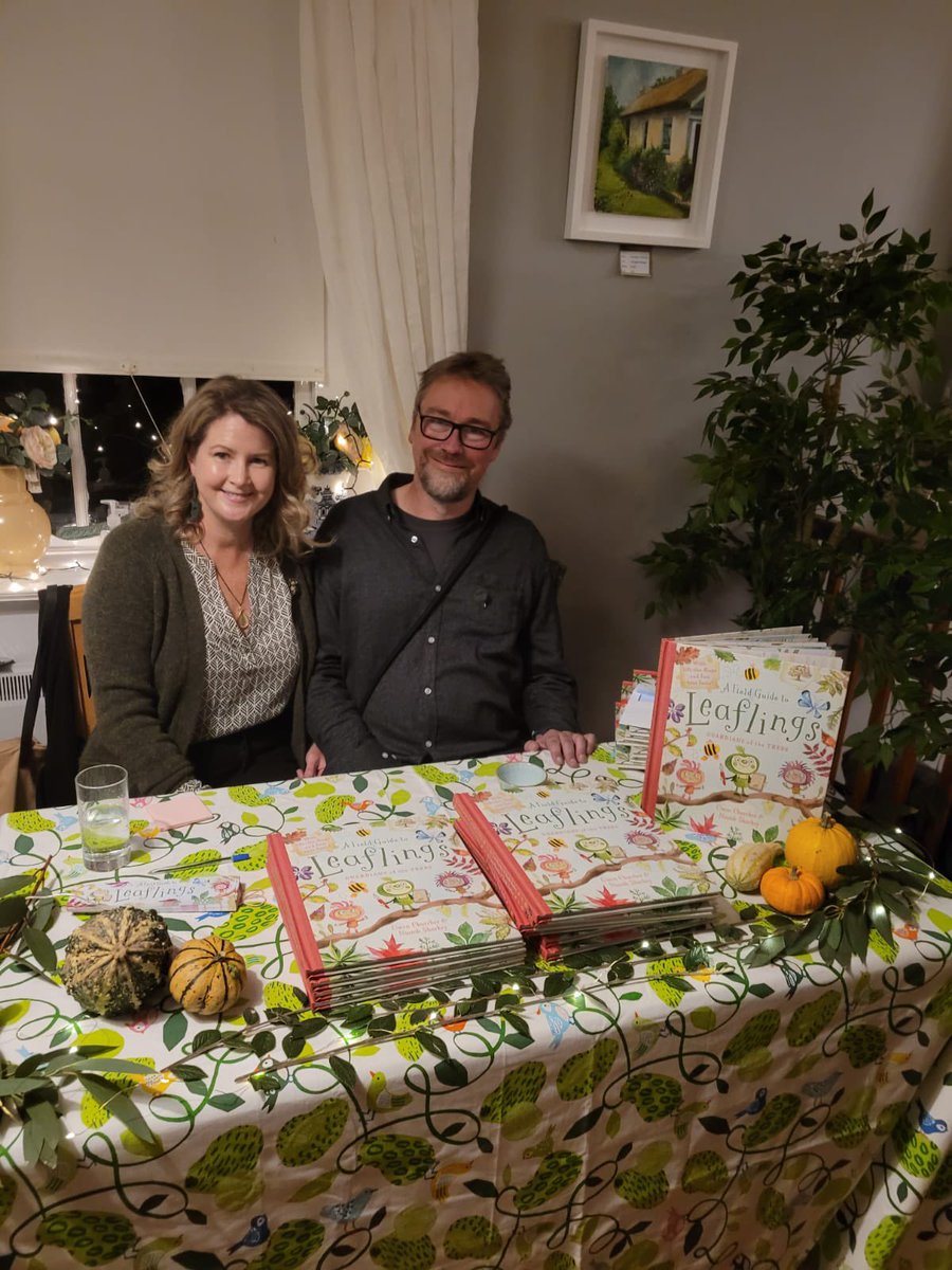 GillHessLtd's tweet photo. Congratulations @sharkeytweets #owenchurcher last nights launch @SkerriesMills #afieldguidetoleaflings @templarbooks https://t.co/G2CAROTtCK