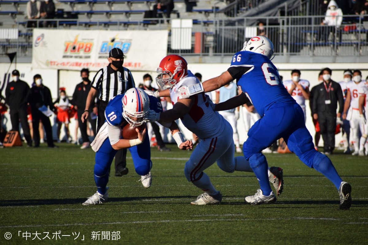 chuosports's tweet photo. 〈アメフト部・秋季リーグ戦 第2節 対日大〉@RACCOONS_chuo
●日大PHOENIX13ー38中大RACCOONS○
→強豪日大に勝利する歴史的快挙!
#ALLRACCONS #中大アメフト #ラクーンズ https://t.co/dvrJdYqKxc