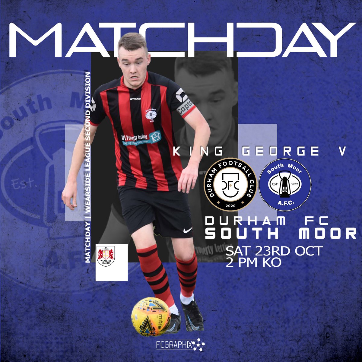 AfcMoor's tweet photo. Matchday!! Change of venue sees us making the very short trip to North Durham Academy in the league game against @DurhamFC2020 #UTM https://t.co/yWd1PEV9iw
