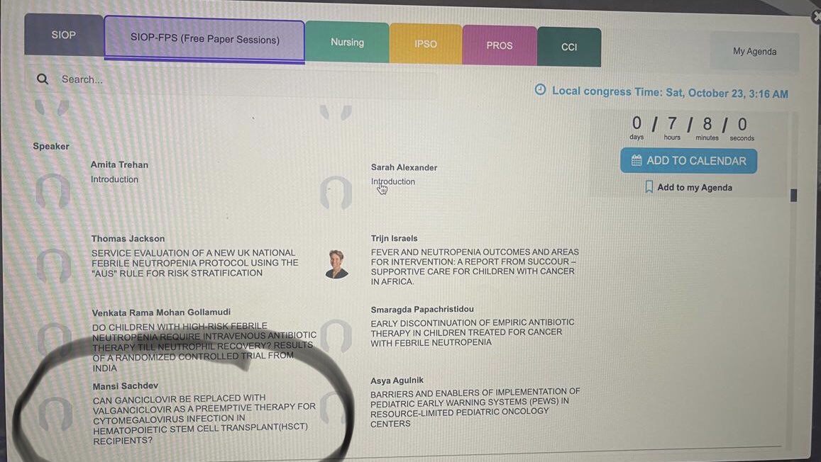 Mansi Sachdev, MD (@mansisachdevmd) on Twitter photo Excited to be presenting our work at #SIOP2021 .. less than 7 hours to go.. session - 1040 FPS 09-Live Q&A- Supportive Care Infectious Complications <a href="/Vikasdu76438601/">Vikas dua</a> <a href="/doctorsohiniMD/">Sohini Chakraborty</a> <a href="/MinakshiBVohra/">Minakshi Bansal Vohra</a> Excited to be presenting our work at #SIOP2021 .. less than 7 hours to go.. session - 1040 FPS 09-Live Q&A- Supportive Care Infectious Complications <a href="/Vikasdu76438601/">Vikas dua</a> <a href="/doctorsohiniMD/">Sohini Chakraborty</a> <a href="/MinakshiBVohra/">Minakshi Bansal Vohra</a>